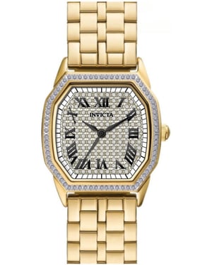 Invicta Wildflower 50081 Reloj de Mujer - Movimiento de Cuarzo - Acero Inoxidable con Esfera Plateada - 27 mm