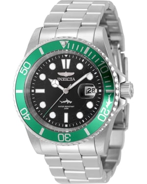 Invicta Pro Diver 50825 Reloj de Hombre - Movimiento de Cuarzo - Acero Inoxidable con Esfera Negra - 42 mm