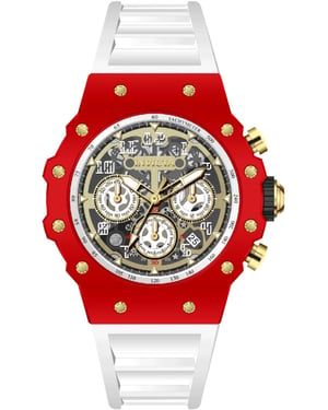 Invicta Racing 69655 Reloj de Hombre - Movimiento de Cuarzo - Acrílico con Esfera Dorada - 43 mm