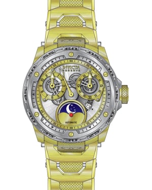 Invicta Reserve 50035 Reloj de Hombre - Movimiento Automático - Acero Inoxidable con Esfera Plateada - 50 mm
