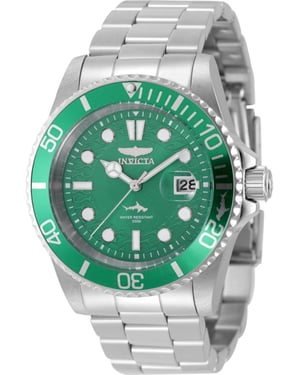 Invicta Pro Diver 50826 Reloj de Hombre - Movimiento de Cuarzo - Acero Inoxidable con Esfera Verde - 42 mm