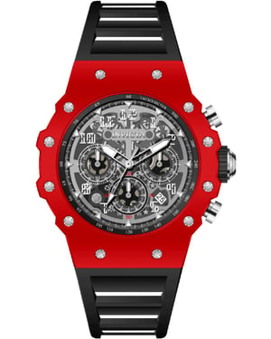 Invicta Racing 69648 Reloj de Hombre - Movimiento de Cuarzo - Acrílico con Esfera Plateada - 43 mm