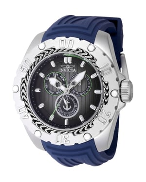 Invicta Ocean Voyage 48021 Reloj de Hombre - Movimiento de Cuarzo - Acero Inoxidable con Esfera Negra - 51 mm