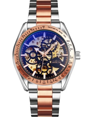 Invicta Objet D Art 69599 Reloj de Hombre - Movimiento Automático - Acero Inoxidable con Esfera Negra - 43 mm