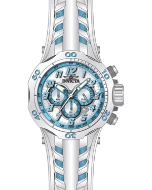 Invicta Venom 50511 Reloj de Hombre - Movimiento de Cuarzo - Acero Inoxidable con Esfera Azul - 52 mm