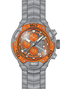 Invicta Speedway 49883 Reloj de Hombre - Movimiento de Cuarzo - Acero Inoxidable con Esfera Naranja - 50 mm
