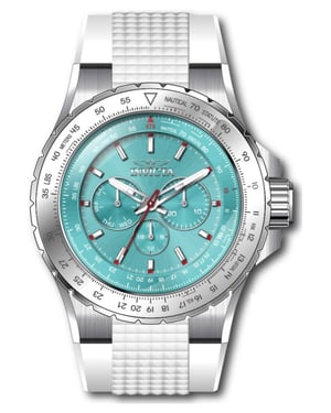 Invicta Aviator 50960 Reloj de Hombre - Movimiento de Cuarzo - Acero Inoxidable con Esfera Azul - 50 mm