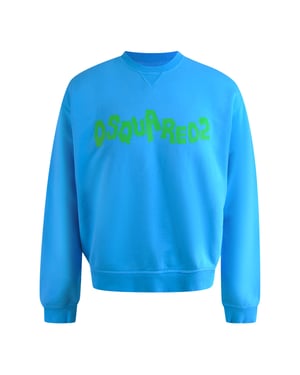 Sudadera Azul Con Logo De Marca En Contraste De Dsquared2
