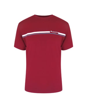 Camiseta Aquascutum Active De Algodón A Rayas Color Burdeos