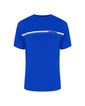 Camiseta Aquascutum Active De Algodón A Rayas Azul Marino