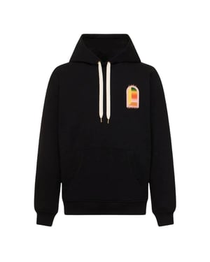 Sudadera Negra Con Logotipo De Arco Degradado De Casablanca