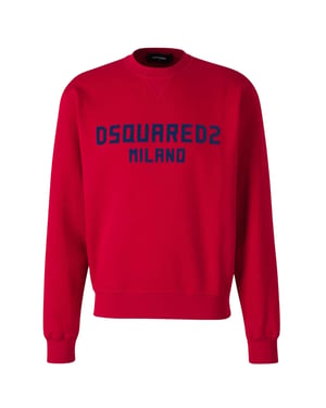 Jersey Rojo De Cuello Redondo Cool Fit Milano De Dsquared2