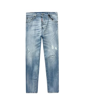 Jeans Dsquared2 Cool Guy Estilo Dsetroyed Azul Claro