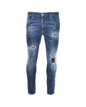 Jeans Dsquared2 Skater Con Efecto De Salpicaduras De Pintura Reforzadas Y Desgastadas