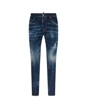 Jeans Dsquared2 Skater Jean Con Parches Reforzados Y Efecto Desgastado