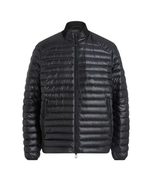 Chaqueta Belstaff Airframe Negra Con Relleno De Plumón