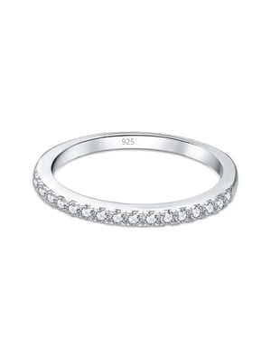 Anillo de Plata de Ley 'Eternal Sparkle' para Mujeres con Circonitas BIAN018