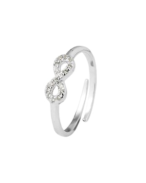 DIADEMA - Anillo Infini - Blanco - Colección Noche Negra