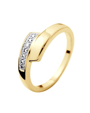 Diamantes de anillo 0.010 cts oro amarillo