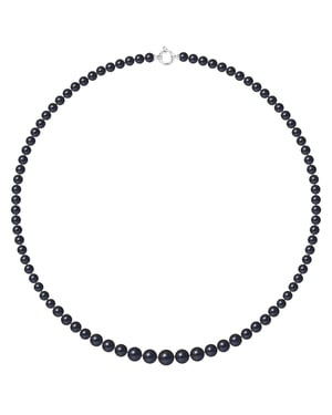 Collar Rango de perlas de agua dulce en otoño de 10-6 mm Princesa Princesa Luxury Gold White Gold