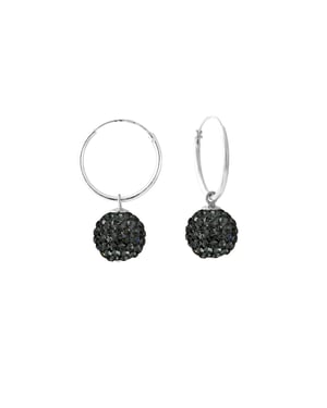 Diadema - Pendientes Noche negra - Crystal Black - Collection Crystal Pearl