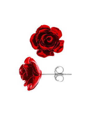 Diadema - Pendientes - Red Rose - Colección de joyas de amor