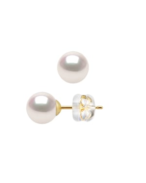 DIADEMA - Pendientes - Verdadera Perla Cultivada Akoya Japonesa - Calidad AA+