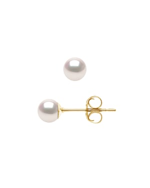 DIADEMA - Aretes - Verdadera Perla Cultivada Akoya Japonesa - Calidad AA+