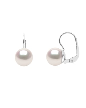 DIADEMA - Pendientes - Verdadera Perla Cultivada Akoya Japonesa - Calidad AA+