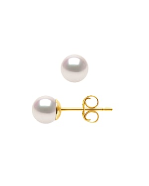DIADEMA - Aretes - Verdaderas Perlas Cultivadas Akoya Japonesas - Calidad AA+