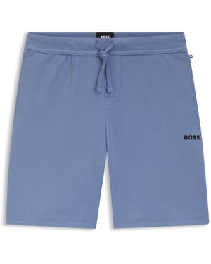 Pantalones Cortos Waffle para Hombre Boss en Azul Claro/Pastel