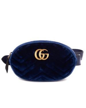 Gucci GG Marmont Belt Bag Calf Leather en  Marina Lienzo