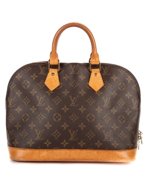 Louis Vuitton Alma PM en  marrón Lienzo recubierto