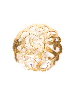 Chanel CC Brooch  en  oro Acero inoxidable sin níquel