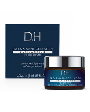 Dr H Sérum facial antiedad con colágeno marino Pro-5, 30 ml.