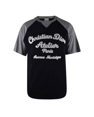 Dior Camiseta de CD Atelier Negro