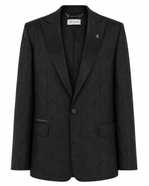 Jacquard Blazer Regular Fit Monogram