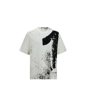 Camiseta de algodón blanca Maison Margiela