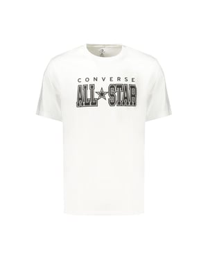Converse Camiseta de Algodón Blanca para Hombre