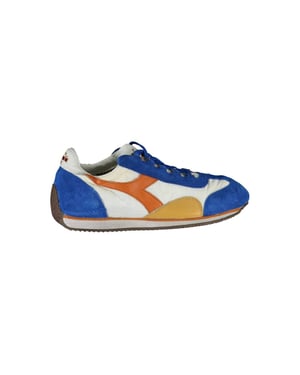 Zapatilla de mujer Diadora Blu de cuero