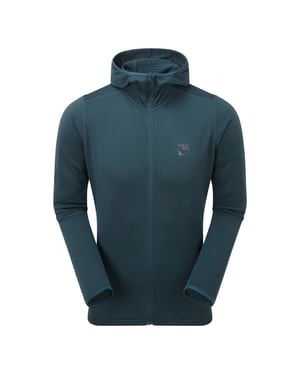 Sudadera de forro polar suave para hombre con cremallera completa y lazos para los pulgares para senderismo