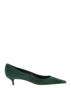 Zapatos de tacón medio bicolor de cuero Jimmy Choo