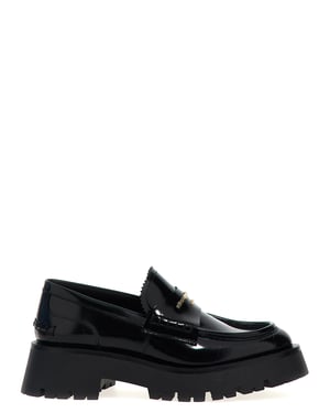 Mocasines sin cordones de piel de vaca negra Alexander Wang