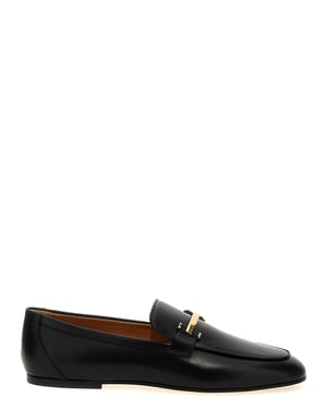 Mocasines sin cordones de piel de ternera negra de Tod's