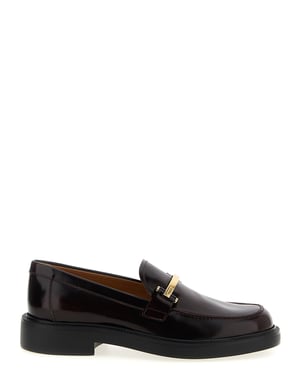 Mocasines Tod's de piel de ternera burdeos tipo slip-on
