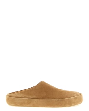 Mules de Piel de Ternera Beige Marsell