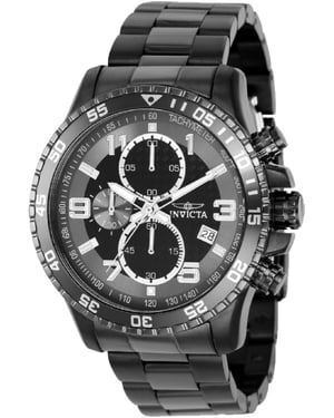 Invicta Specialty 69815 Reloj de Hombre - Movimiento de Cuarzo - Acero con Esfera Negra - 48 mm