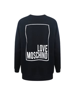 Jersey Negro Con Logo De Moschino Love