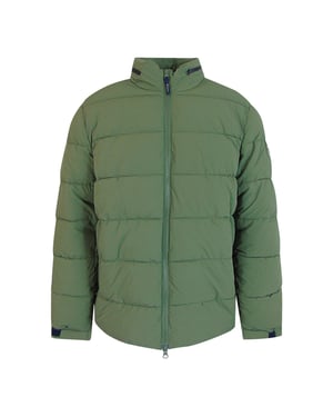 Chaqueta Acolchada De Cuello Alto Aquascutum Active Sp, Color Verde Militar