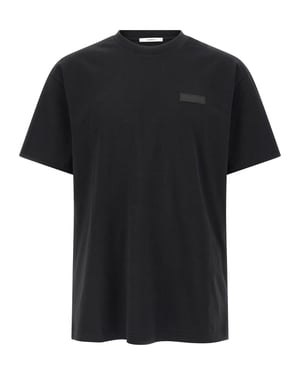 Camiseta de Algodón Negra Givenchy